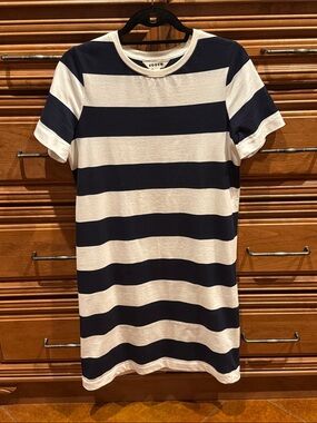 Boden White and Navy Dress